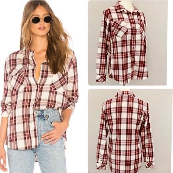 Sanctuary Tops - SANCTUARY BOYFRIEND FOR LIFE BUTTON UP LONG SLEEVE 3X